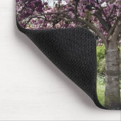Cherry Blossom Tree Park Brighton Frühlingszeit Mousepad (Ecke)