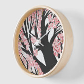 Cherry Blossom Tree Pink Blume Uhr (Winkel)