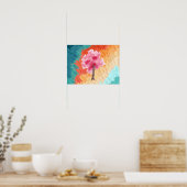 Cherry Blossom Tree Pink Wasserfarbe Poster (Küche)
