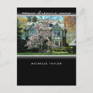 Cherry Blossom Tree Real Anwesen House Postcard 2 Postkarte