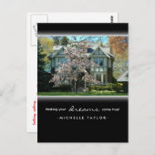 Cherry Blossom Tree Real Anwesen House Postcard Postkarte (Vorne/Hinten)