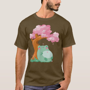 Cherry Blossom Tree Sakura Niedlich Frog Kawaii Ja T-Shirt