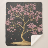 Cherry Blossom Tree Sherpadecke (Vorderseite)