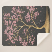 Cherry Blossom Tree Sherpadecke (Vorderseite (Horizontal))