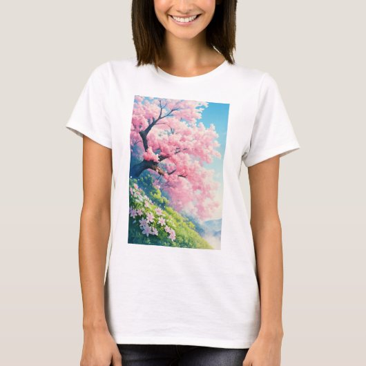 Cherry Blossom Tree T-Shirt (Vorderseite)
