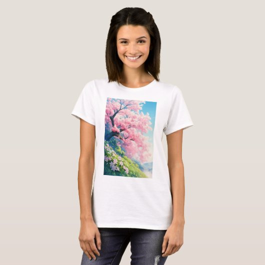 Cherry Blossom Tree T-Shirt (Vorne ganz)