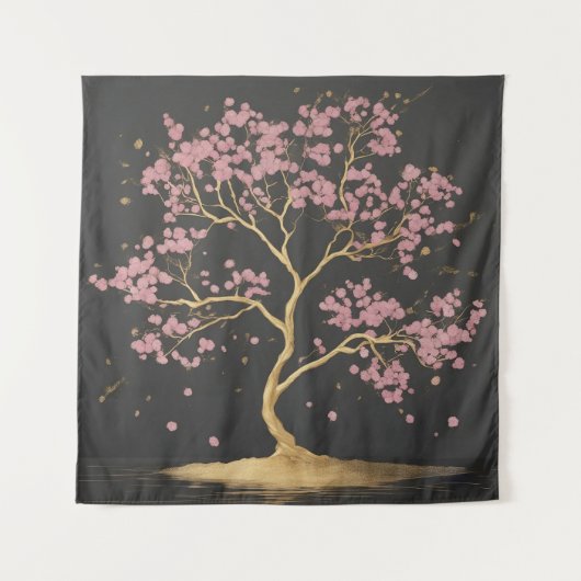 Cherry Blossom Tree Wandteppich (Vorderseite)