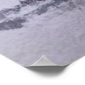 Cherry Blossom Tree Watercolor Originalkunst Poster (Ecke)