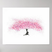 Cherry Blossom Tree Watercolor Poster (Vorne)