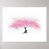 Cherry Blossom Tree Watercolor Poster (Vorne)