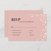 Cherry Blossom uAwg RSVP Karte (Vorne/Hinten)