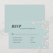 Cherry Blossom uAwg RSVP Karte (Vorne/Hinten)