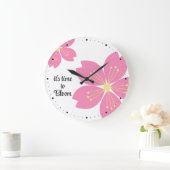Cherry Blossom Uhr "Es ist Zeit zu blühen" (Zuhause)