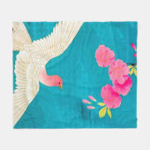 Cherry Blossom und Dove Fleecedecke (Vorderseite (Horizontal))