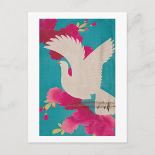 Cherry Blossom und Dove Postkarte