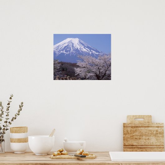 Cherry Blossom und Fuji Poster (Küche)
