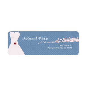 Cherry Blossom und Hochzeitskleid auf Polka Dots