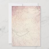 Cherry Blossom und Love Birds Save the Date 2 (Rückseite)