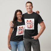Cherry Blossom und Red Panda Print Wohngestaltung T-Shirt (Unisex)