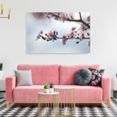 Cherry Blossom und Sky Leinwanddruck (Insitu (Wohnzimmer))