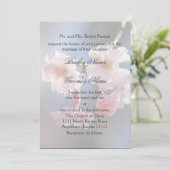 Cherry Blossom und Verse Wedding Einladung (Stehend Vorderseite)