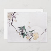 Cherry Blossom und Vollmond, Watanabe Seitei Postkarte (Vorne/Hinten)