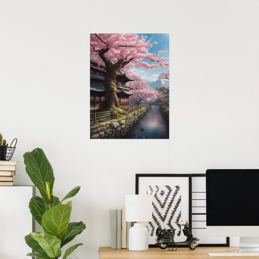 Cherry Blossom Ungerahmt Poster (Heimbüro)