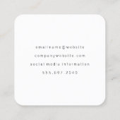 Cherry Blossom | Veranstaltungsplaner Quadratische Visitenkarte (Rückseite)