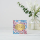 Cherry Blossom | Veranstaltungsplaner Quadratische Visitenkarte (Stehend Vorderseite)