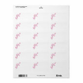 Cherry Blossom Versandanschrift Adressaufkleber (Vorne)
