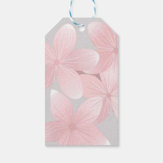 Cherry Blossom vielen Dank Geschenkanhänger (Rückseite)