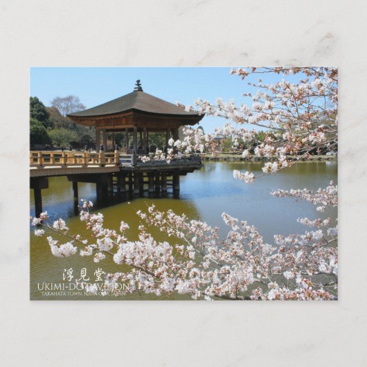 Cherry Blossom Viewing (Ukimi-do Pavillon) Postkarte (Vorderseite)