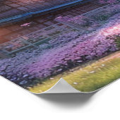 Cherry Blossom Village Poster (Ecke)