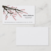 Cherry Blossom Visitenkarte (Vorne/Hinten)