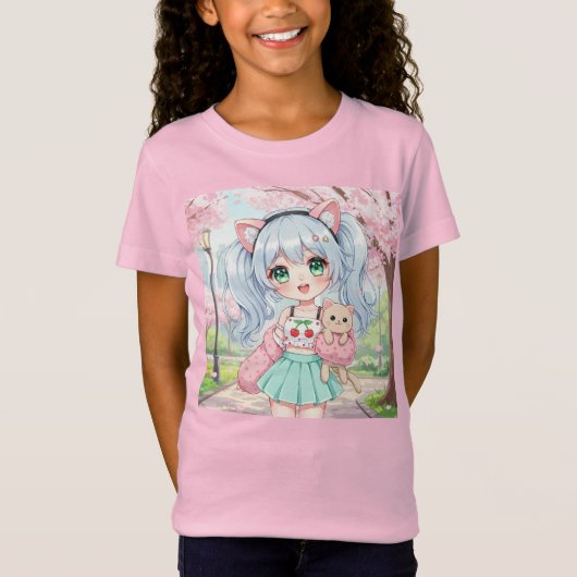 Cherry Blossom von Natasha Us T-Shirt (Vorderseite)