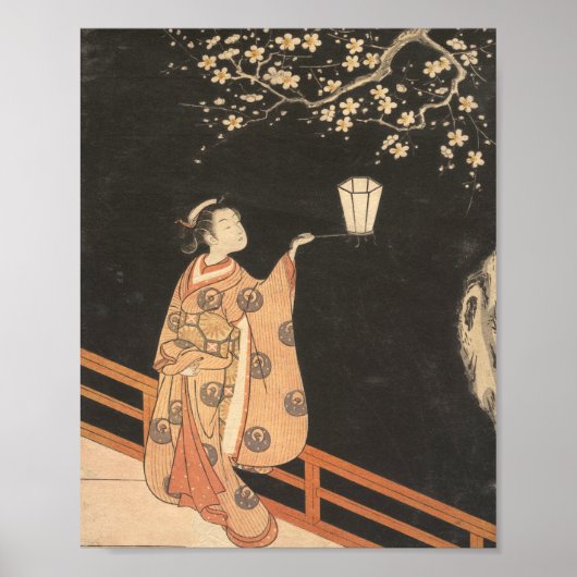 Cherry Blossom von Suzuki Harunobu Poster (Vorne)