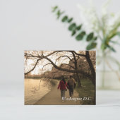 Cherry Blossom Walk Postkarte (Stehend Vorderseite)