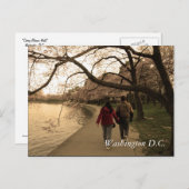Cherry Blossom Walk Postkarte (Vorne/Hinten)