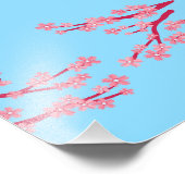 Cherry Blossom Wall Poster (Ecke)