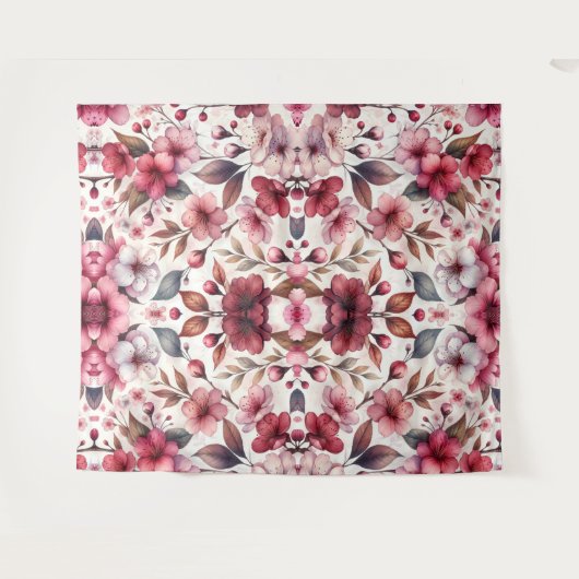 Cherry Blossom Wandteppich (Vorderseite (Horizontal))