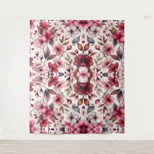Cherry Blossom Wandteppich (Vorderseite)