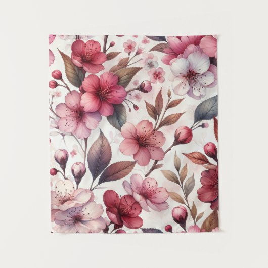 Cherry Blossom Wandteppich (Vorderseite)