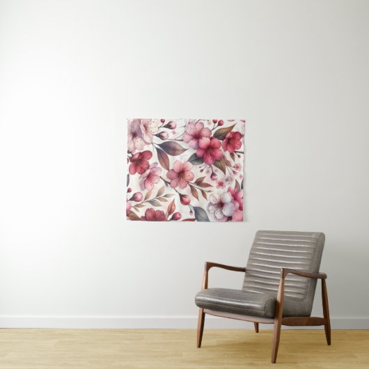 Cherry Blossom Wandteppich (Beispiel (Horizontal))