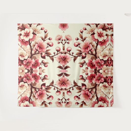 Cherry Blossom Wandteppich (Vorderseite (Horizontal))