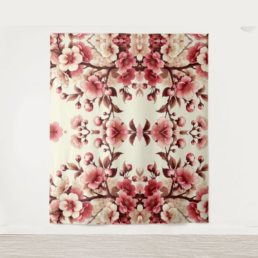 Cherry Blossom Wandteppich (Vorderseite)