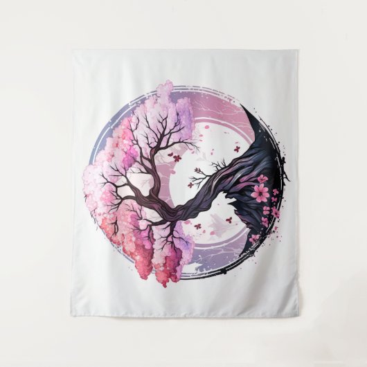 Cherry Blossom Wandteppich (Vorderseite)