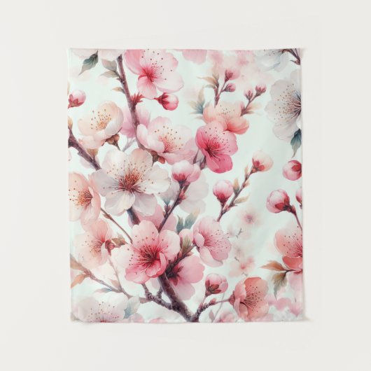Cherry Blossom Wandteppich (Vorderseite)