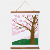 Cherry Blossom Wandteppich Mit Holzrahmen (Vorderseite 2)