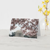 Cherry Blossom Washington DC Karte (Gelbe Blume)