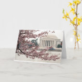 Cherry Blossom Washington DC Karte (Gelbe Blume)